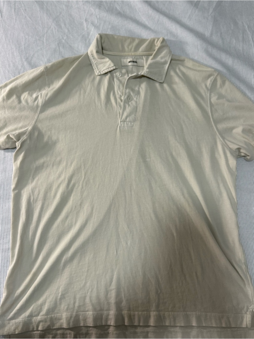 Buck Mason Cream Polo Shirt